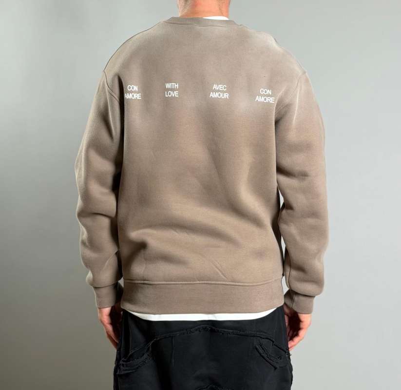 Мъжка блуза  WITH LOVE – TAUPE