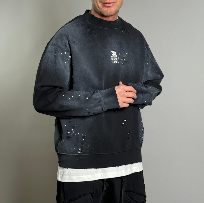Мъжка блуза DESTROYED SWEAT