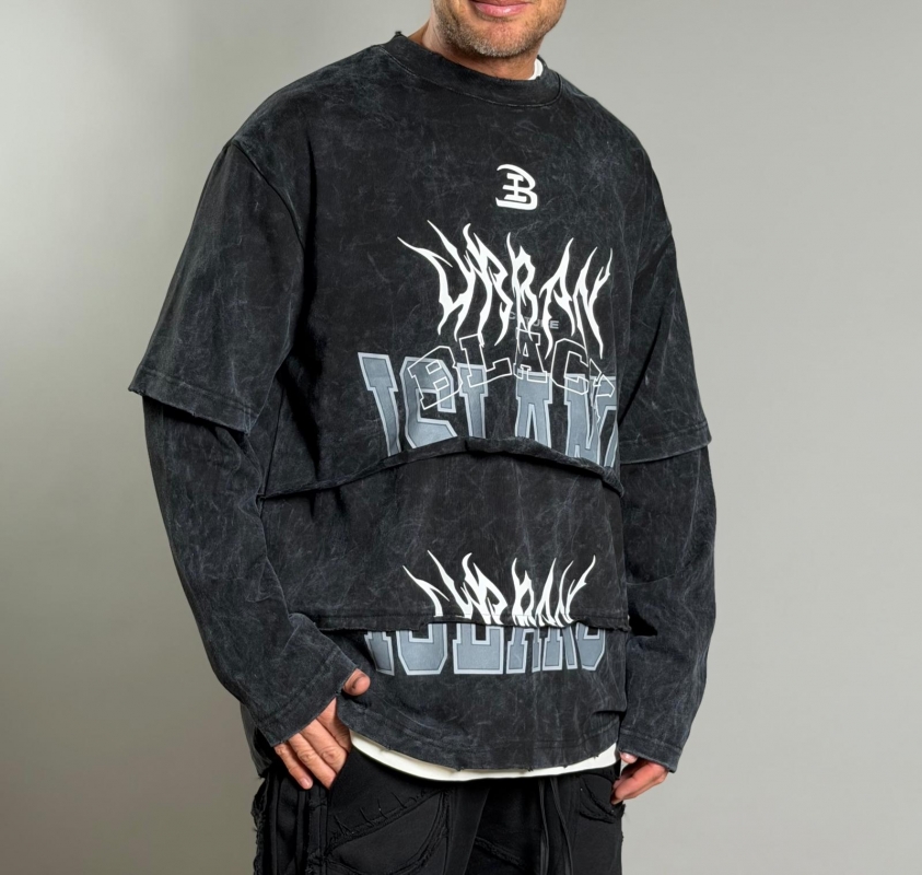 Мъжка блуза DOUBLE LAYER EFFECT