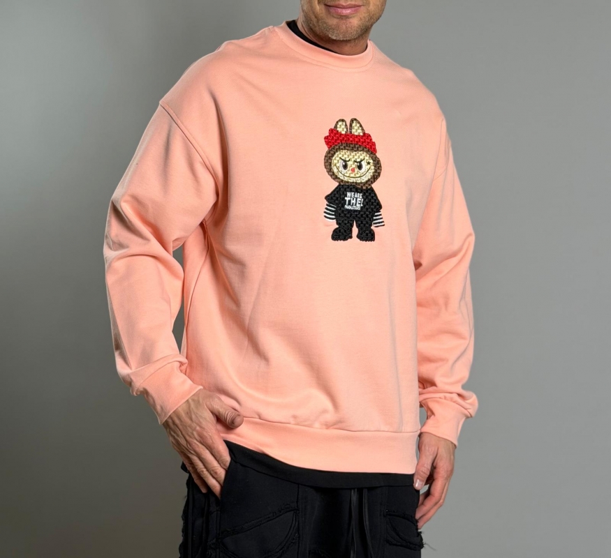 Мъжка блуза LABUBU ICON – PEACH