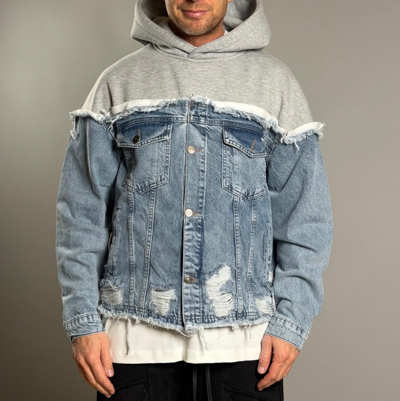 Мъжка блуза с качулка