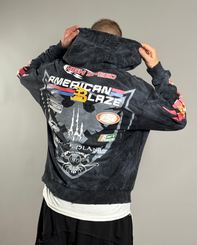Мъжка блуза с качулка American Blaze Hoodie