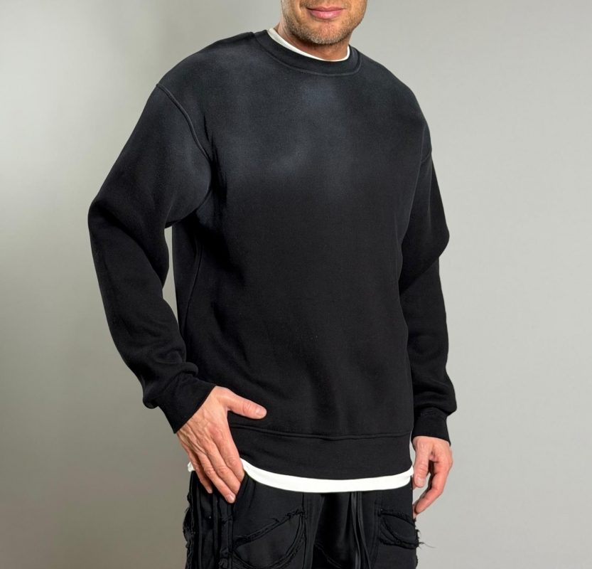 Мъжка блуза WITH LOVE – BLACK