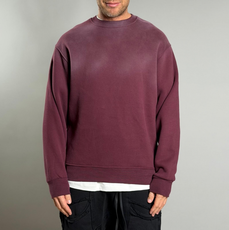 Мъжка блуза WITH LOVE – BURGUNDY