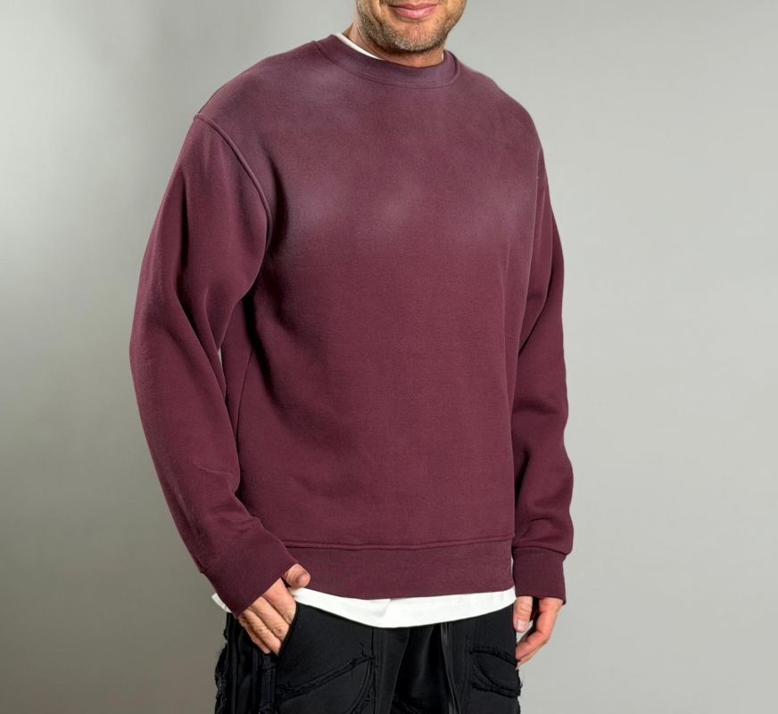 Мъжка блуза WITH LOVE – BURGUNDY