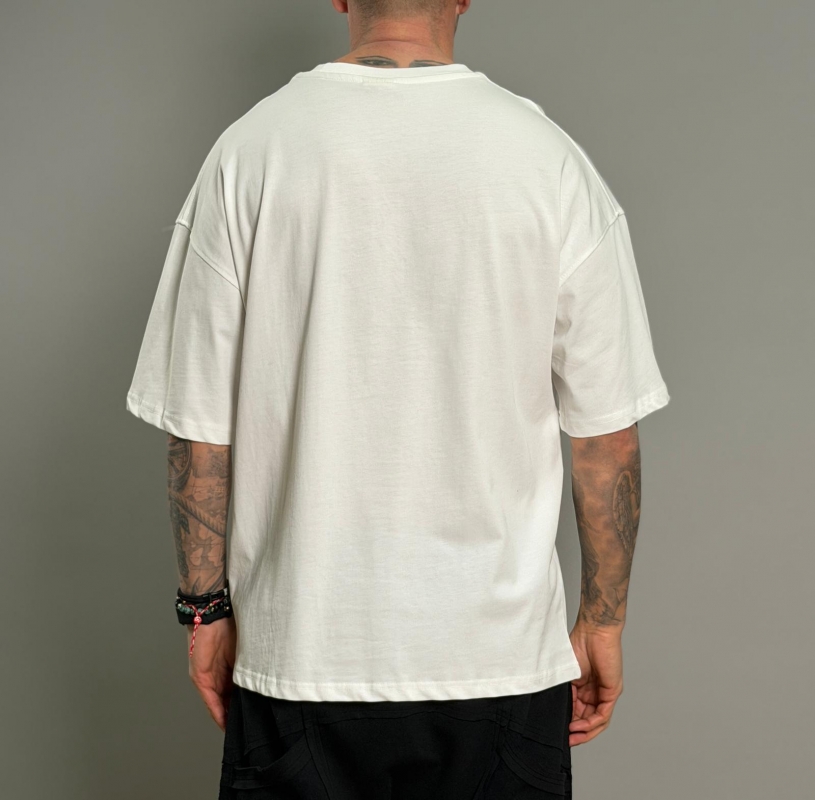 Мъжка оувърсайз тениска star blue