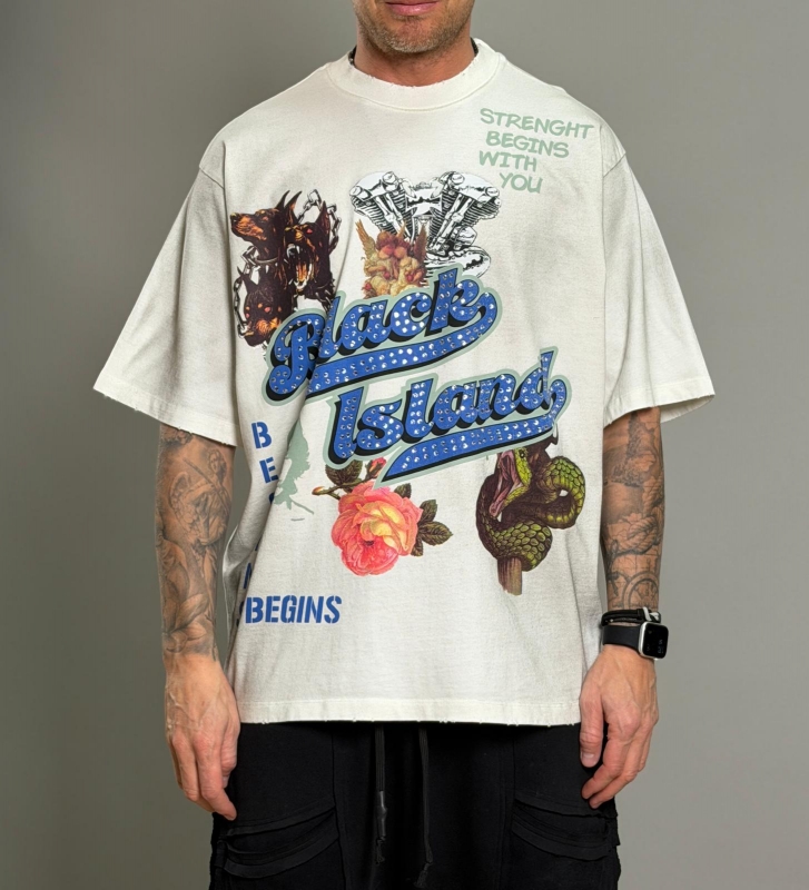 Мъжка овърсайз тениска  GRAPHIC TEE