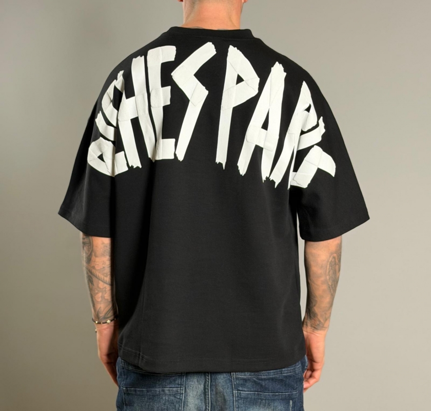 Мъжка тениска BLACK BACK PRINT TEE