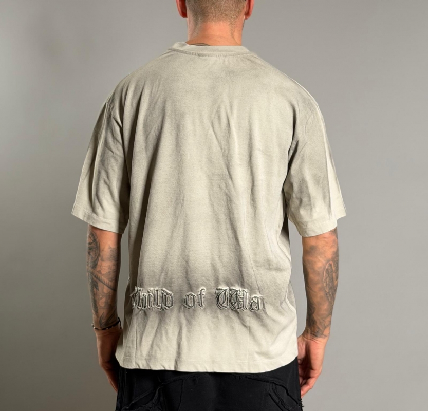 Мъжка тениска CHILD OF WAR – Sand Washed