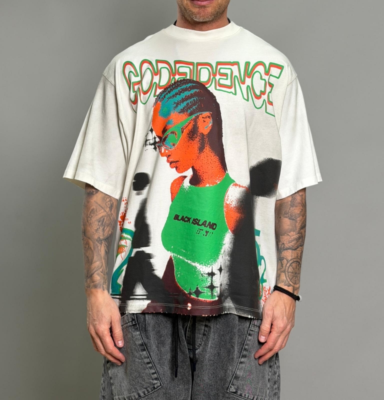 Мъжка овърсайз тениска NEON MUSE TEE