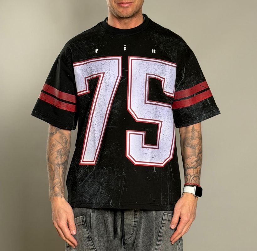 Мъжка тениска VINTAGE 75 BLACK