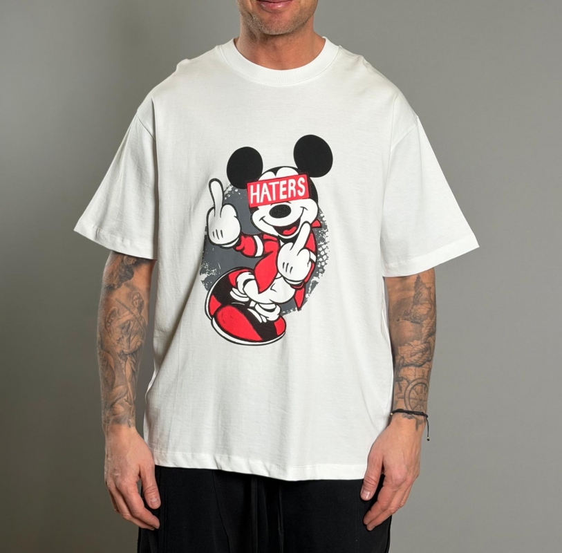 Мъжка тениска WHITE GRAPHIC TEE