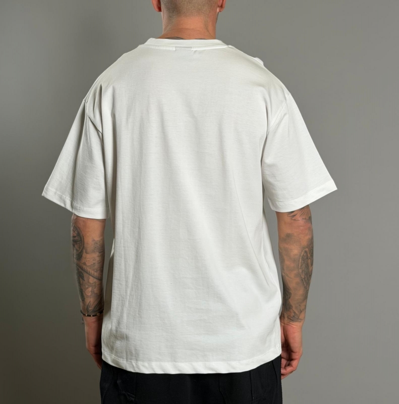 Мъжка тениска WHITE GRAPHIC TEE