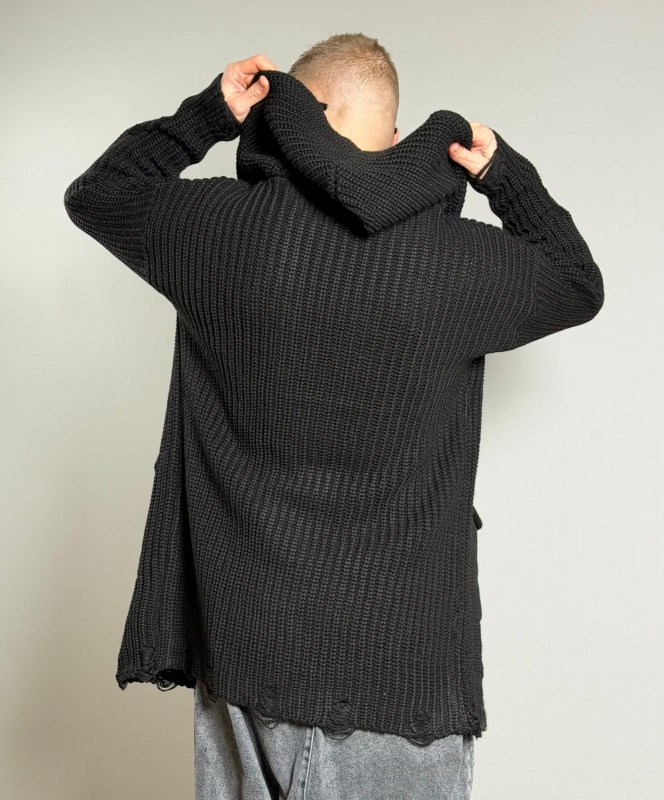 Мъжка жилетка BLACK CARDIGAN