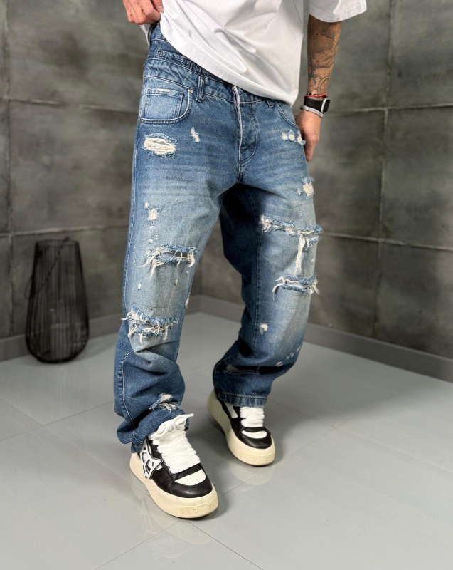 Мъжки дънки baggy DOUBLE