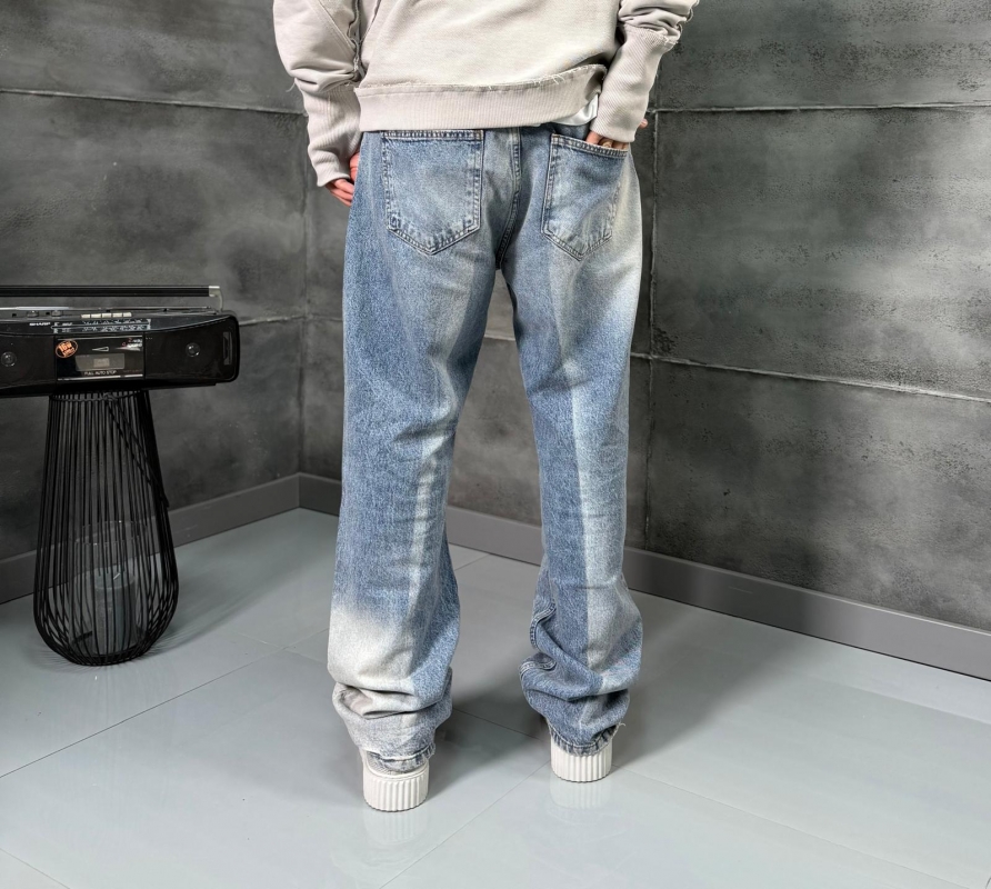 Мъжки дънки Straight  – Front Washed