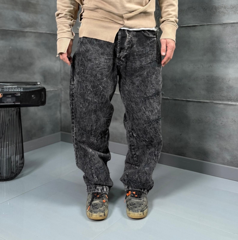 Мъжки дънки BLACK ACID JEANS