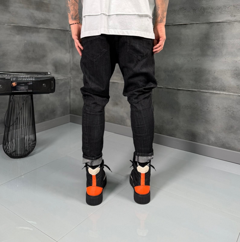 Мъжки дънки BLACK DROP TAPER JEANS
