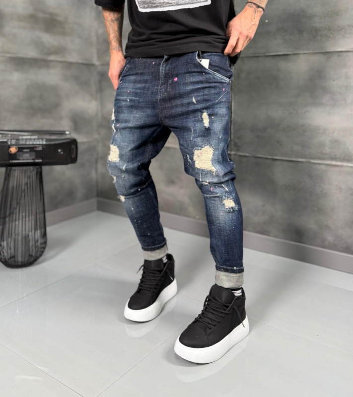 Мъжки дънки BLUE ART DISTRESSED JEANS