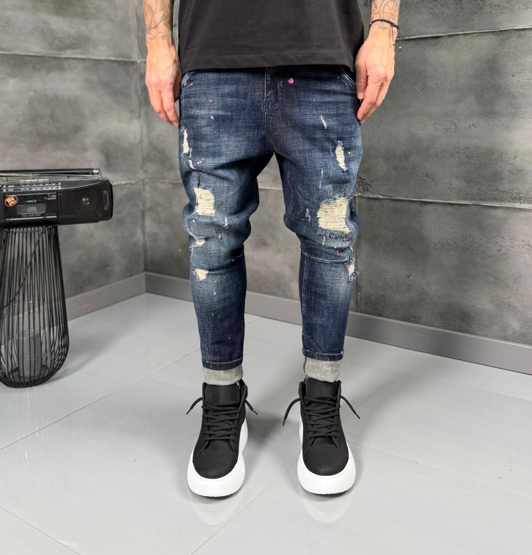 Мъжки дънки BLUE ART DISTRESSED JEANS