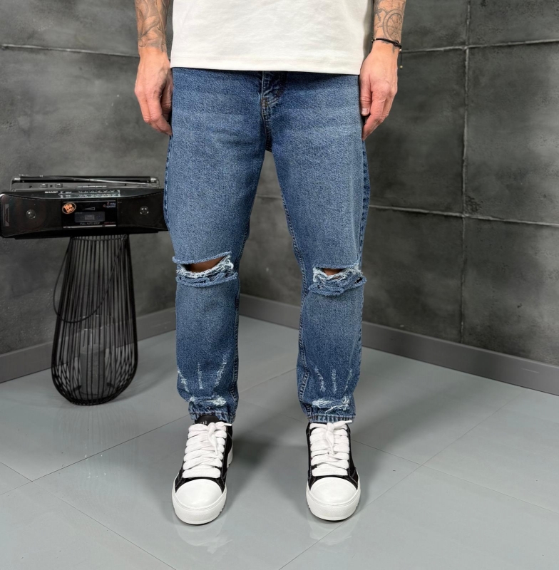 Мъжки дънки BLUE DESTROYED II