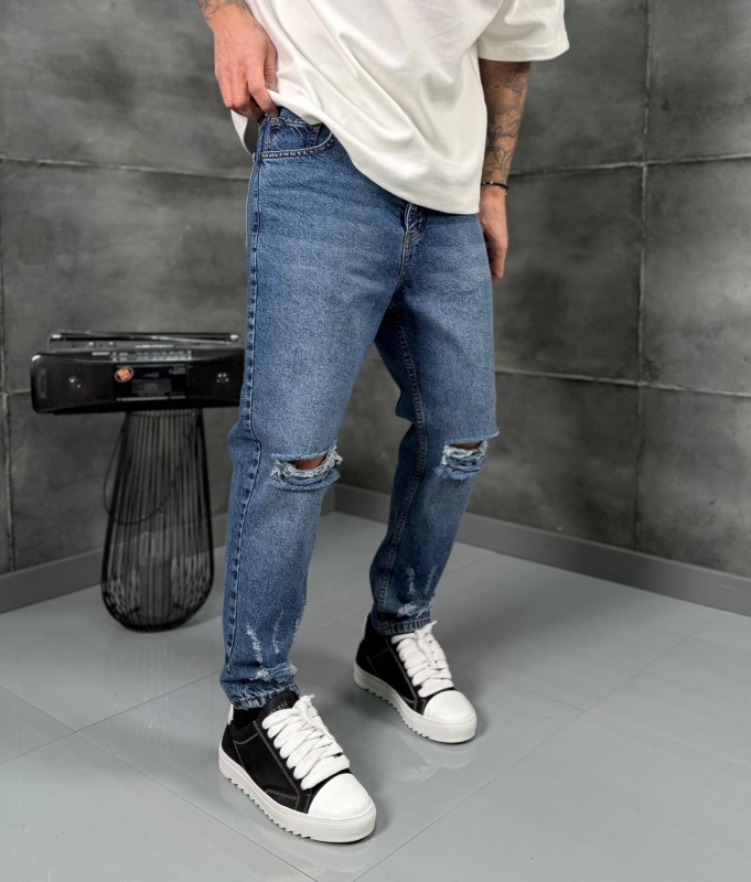 Мъжки дънки BLUE DESTROYED II