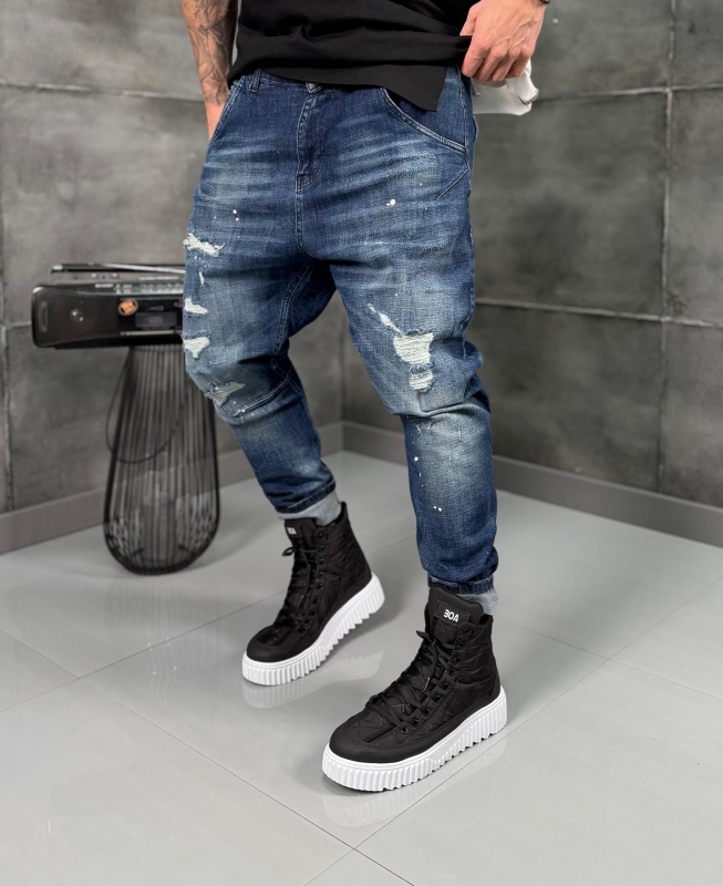 Мъжки дънки BLUE FRACTURE