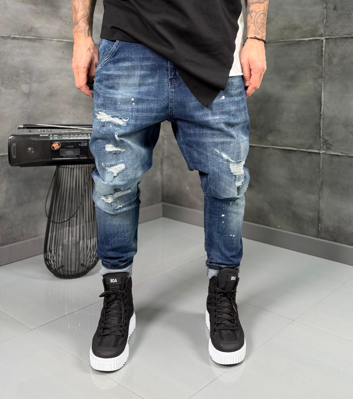 Мъжки дънки BLUE FRACTURE