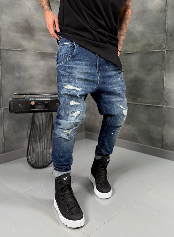 Мъжки дънки BLUE FRACTURE