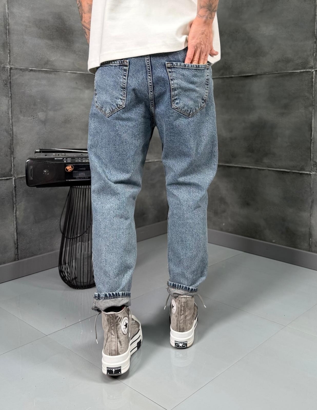 Мъжки дънки BLUE RAW TAPER