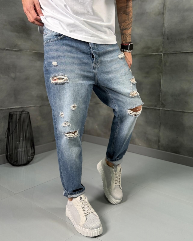 Мъжки дънки Boyfriend RIVEN BLUE