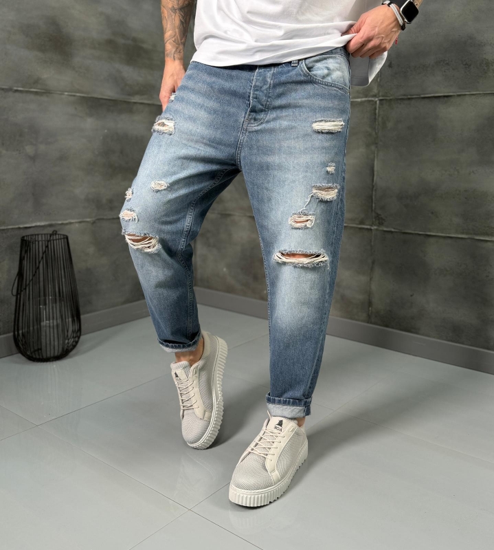 Мъжки дънки Boyfriend RIVEN BLUE