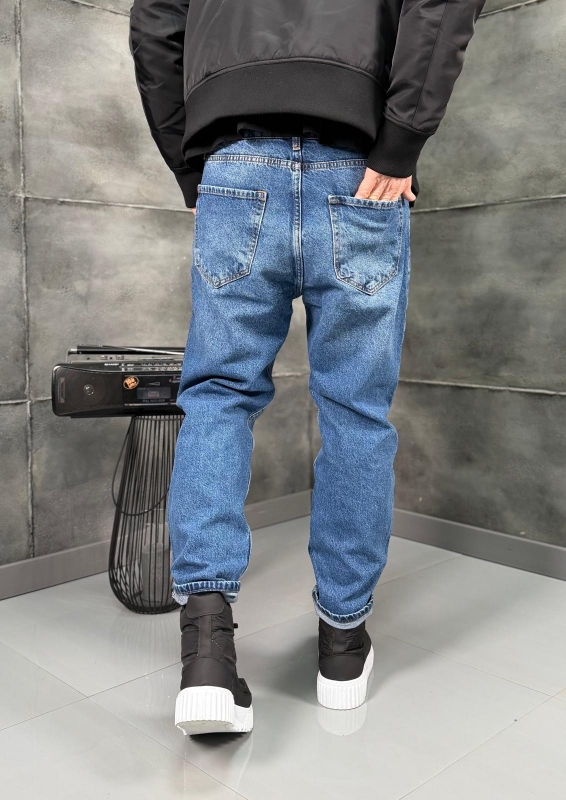 Мъжки дънки MID BLUE RAW