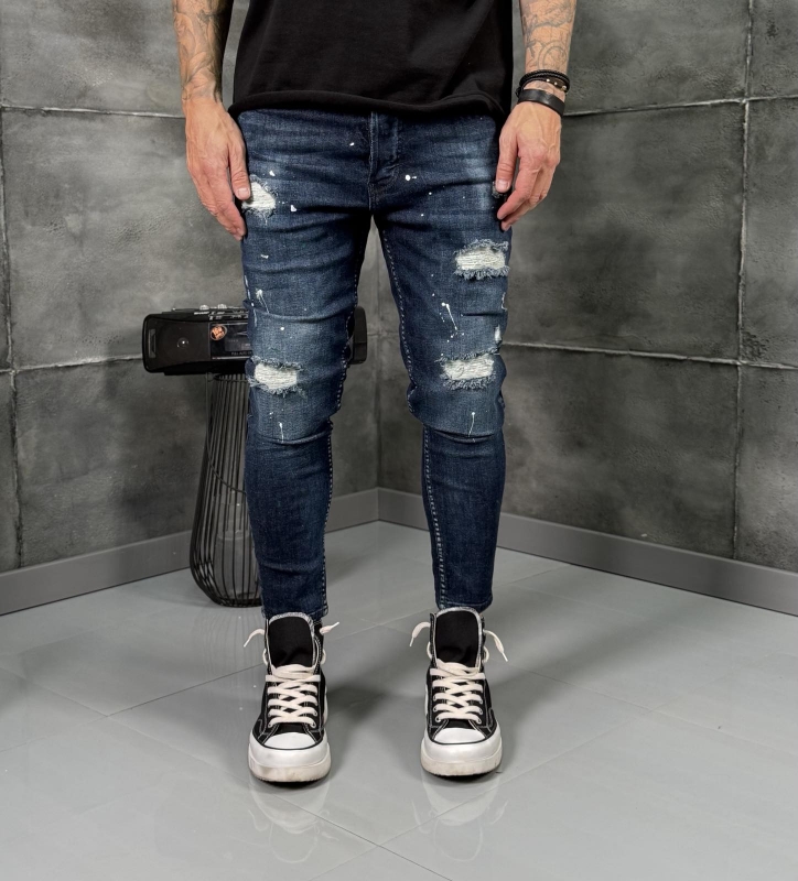 Мъжки дънки PAINTED SKINNY