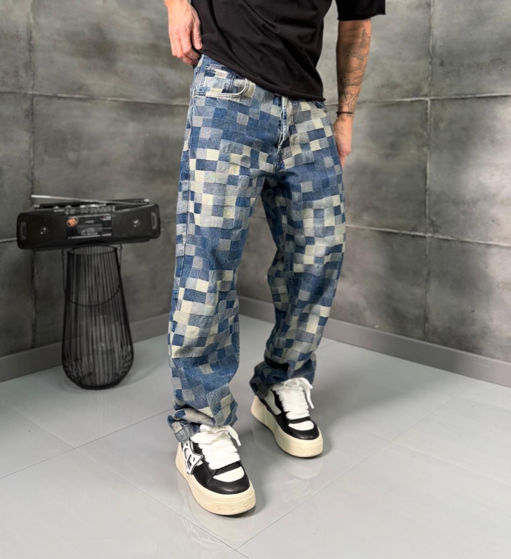 Мъжки дънки PATCHWORK