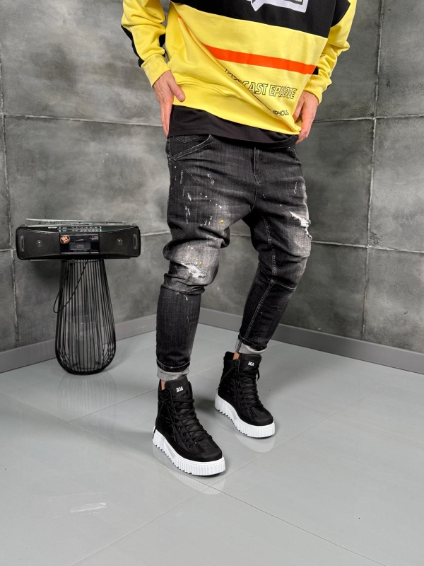 Мъжки дънки Rebel Paint Denim