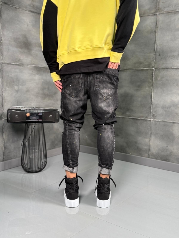 Мъжки дънки Rebel Paint Denim