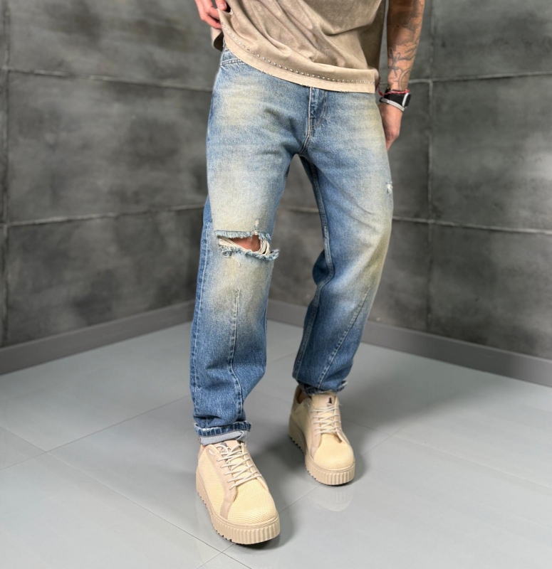 Мъжки дънки relaxed fit DUST FADE