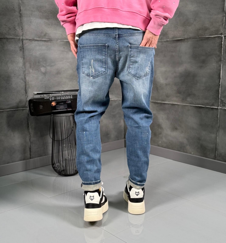 Мъжки дънки Ripped Light Blue