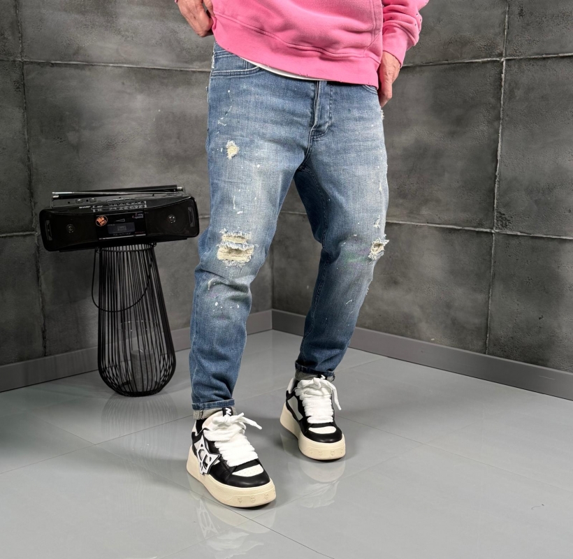 Мъжки дънки Ripped Light Blue