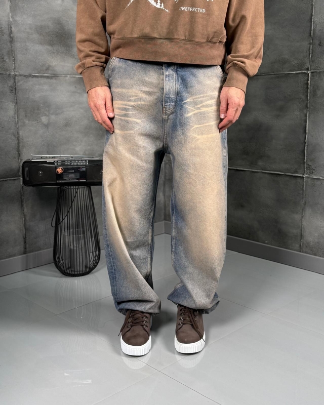 Мъжки дънки Sandwashed Loose Denim