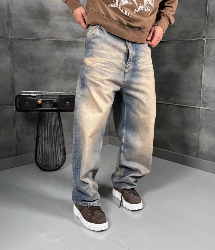 Мъжки дънки Sandwashed Loose Denim