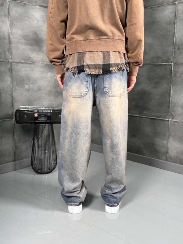 Мъжки дънки Sandwashed Loose Denim