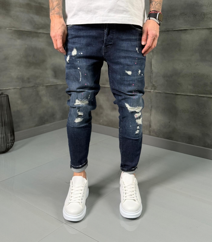 Мъжки дънки Skinny Fit NERO DRIP