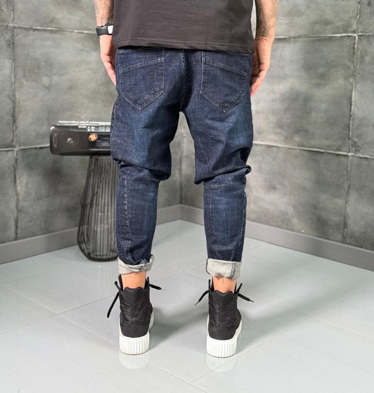 Мъжки дънки Skinny Fit Painted Drop Jeans