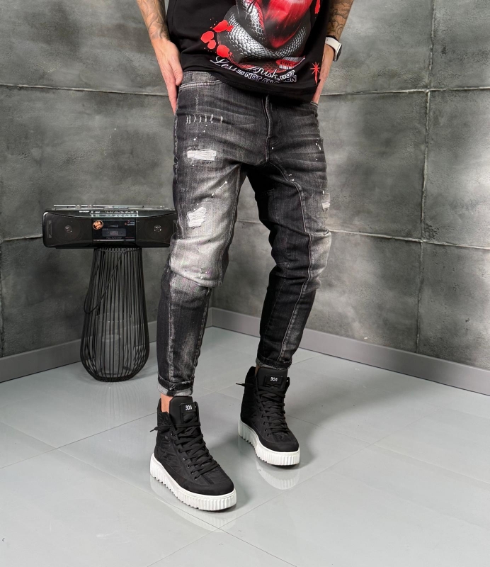 Мъжки дънки Skinny Fit URBAN SPLASH DENIM