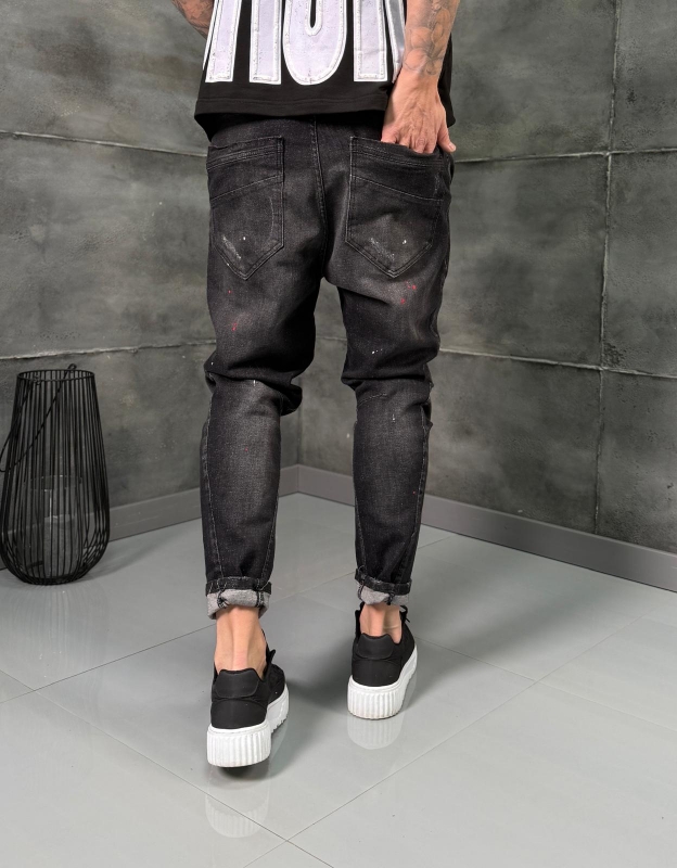 Мъжки дънки slim fit BLACK RIOT