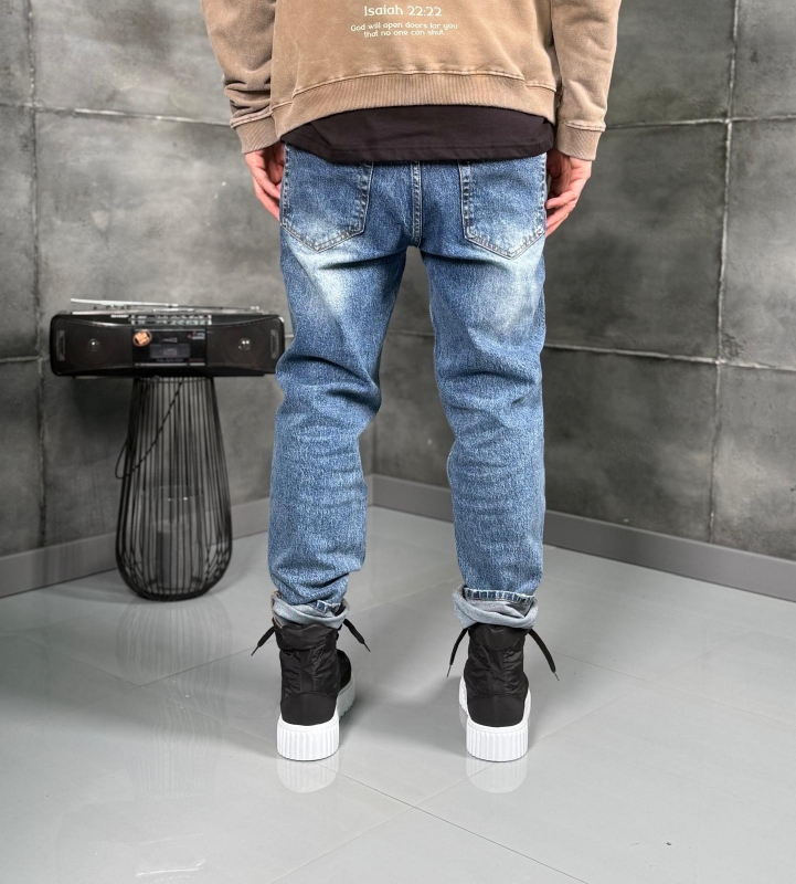 Мъжки дънки Stone Blue Denim