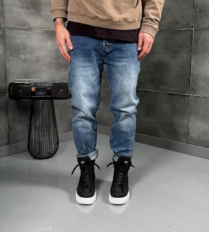 Мъжки дънки Stone Blue Denim