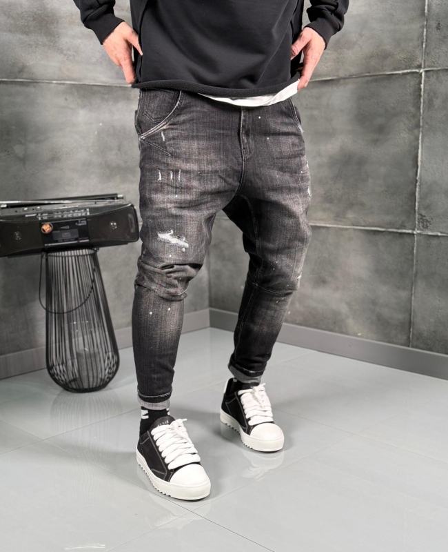 Мъжки дънки Washed Black II